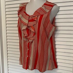 Banana Republic Ruffled Front Blouse